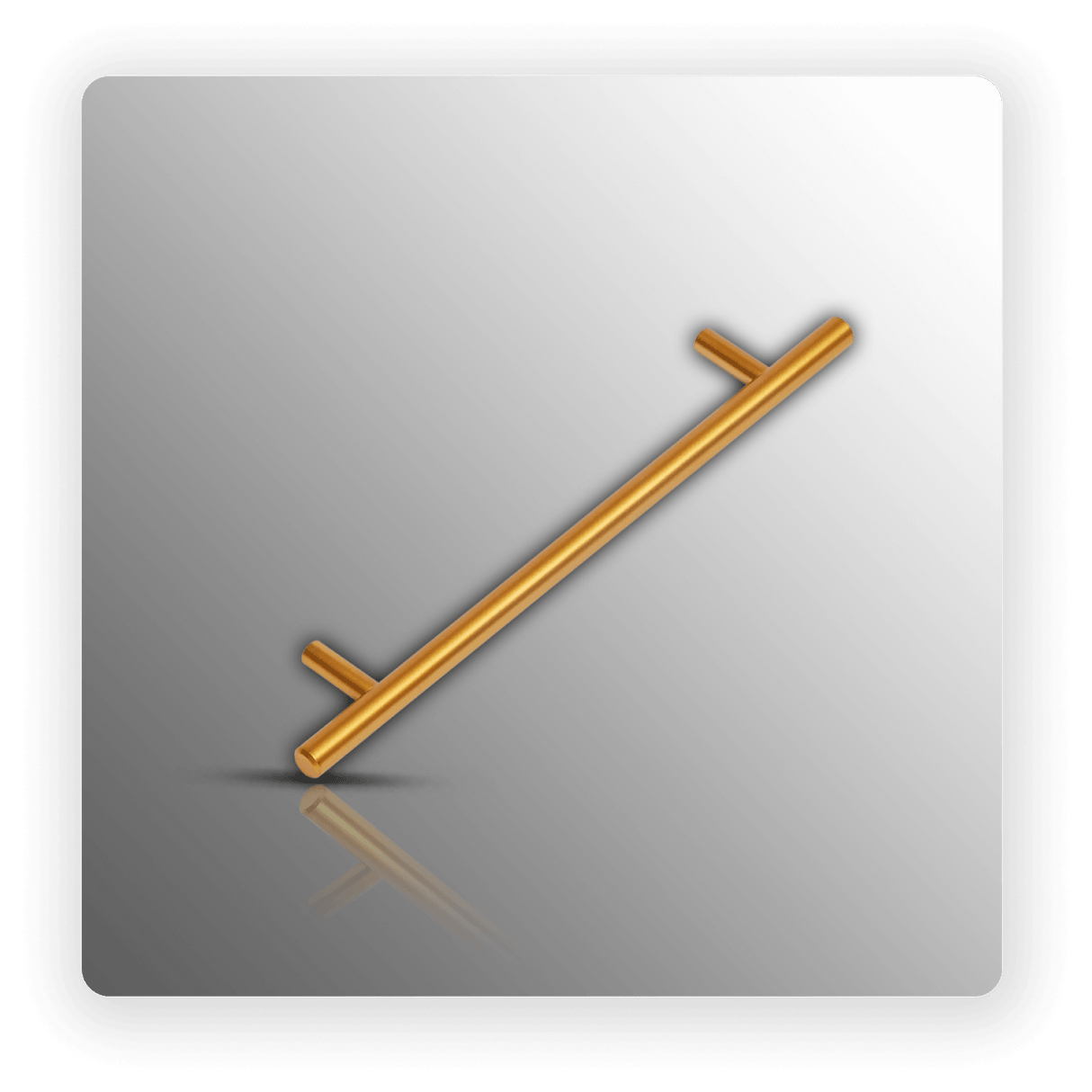 AB 10X160MM CC T BAR CABINET HANDLE