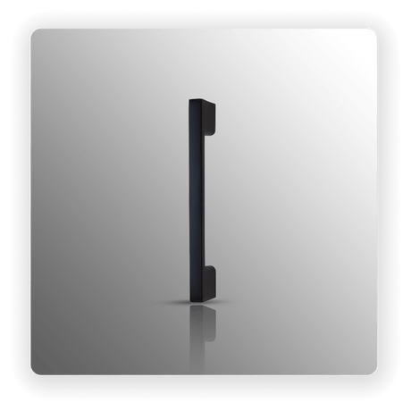 Designer Matte Black Cupboard Handle 120mm