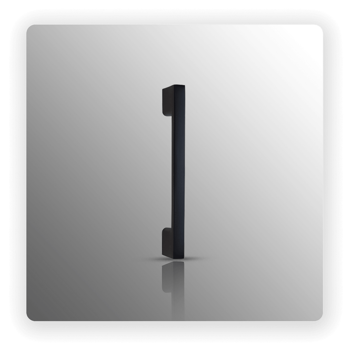 Designer Matte Black Cabinet Handle 192mm