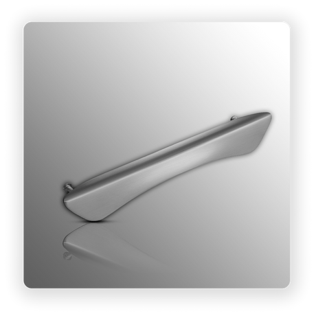 Semi Recessed Satin Nickel Cabinet Handle