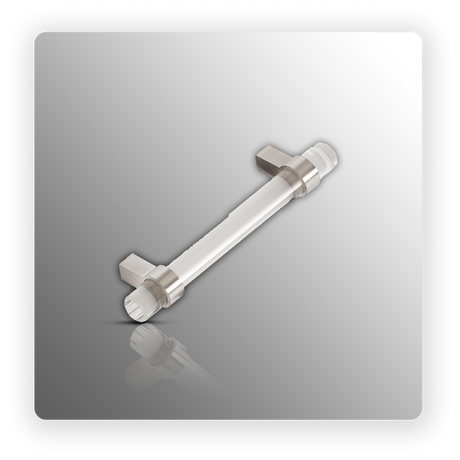 Glass Drawer Handle in T-bar Design 100mm Centres