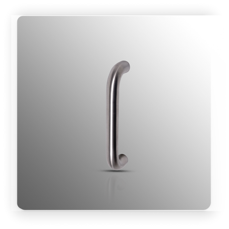 Satin Stainless Steel Bolt Through Pull Handles for Doors - Multiple Sizes