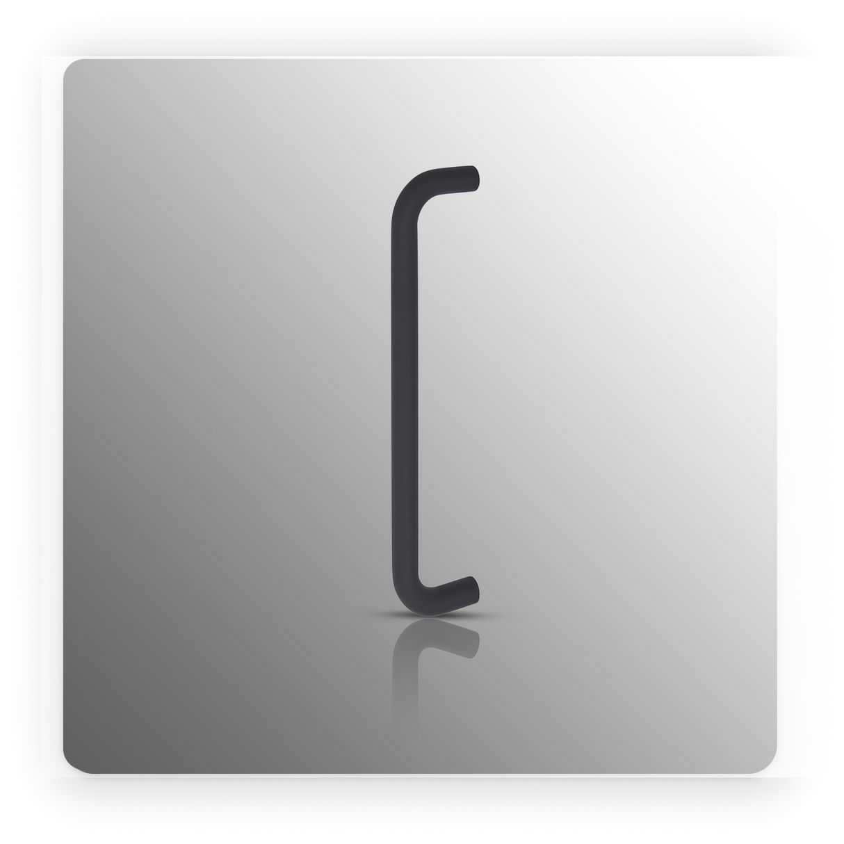 D Pull Handles 300mm Centres with Matte Black Finish