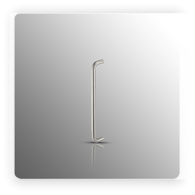 Satin Stainless Steel Bolt Through Pull Handles for Doors - Multiple Sizes