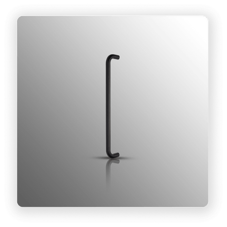 D Pull Handles 400mm Centres with Matte Black Finish