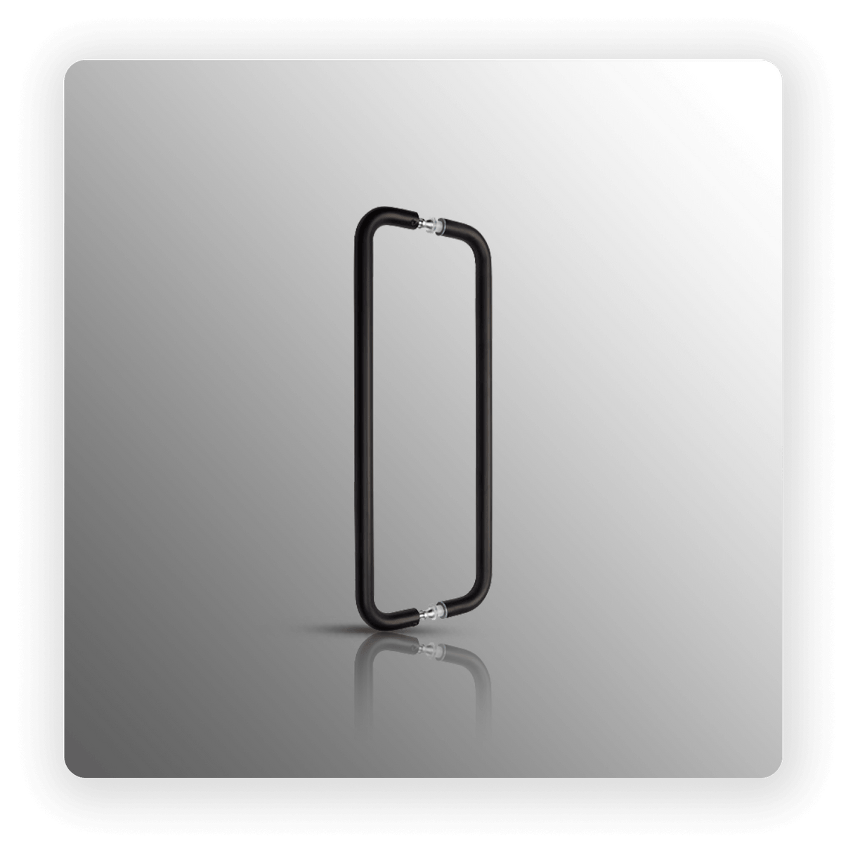 Back to Back Pull Handles with 400mm Centres in Matte Black Finish