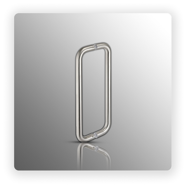 Door Pulls D Shaped Back to Back Pull Handles - 400mm Centres