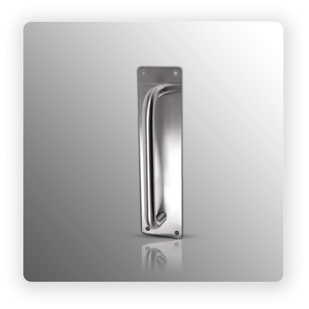 Door Pull Handles D Shaped Pull Handles on Backplate - 400mm Centres