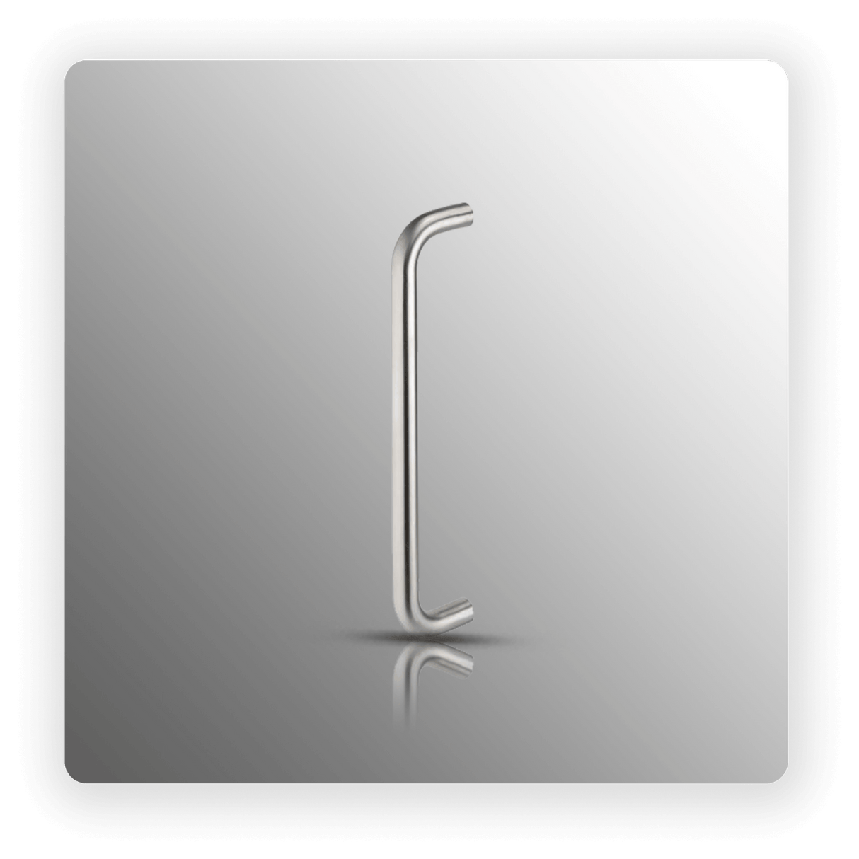 D Pull Handles with 400mm Centres in Satin Finish