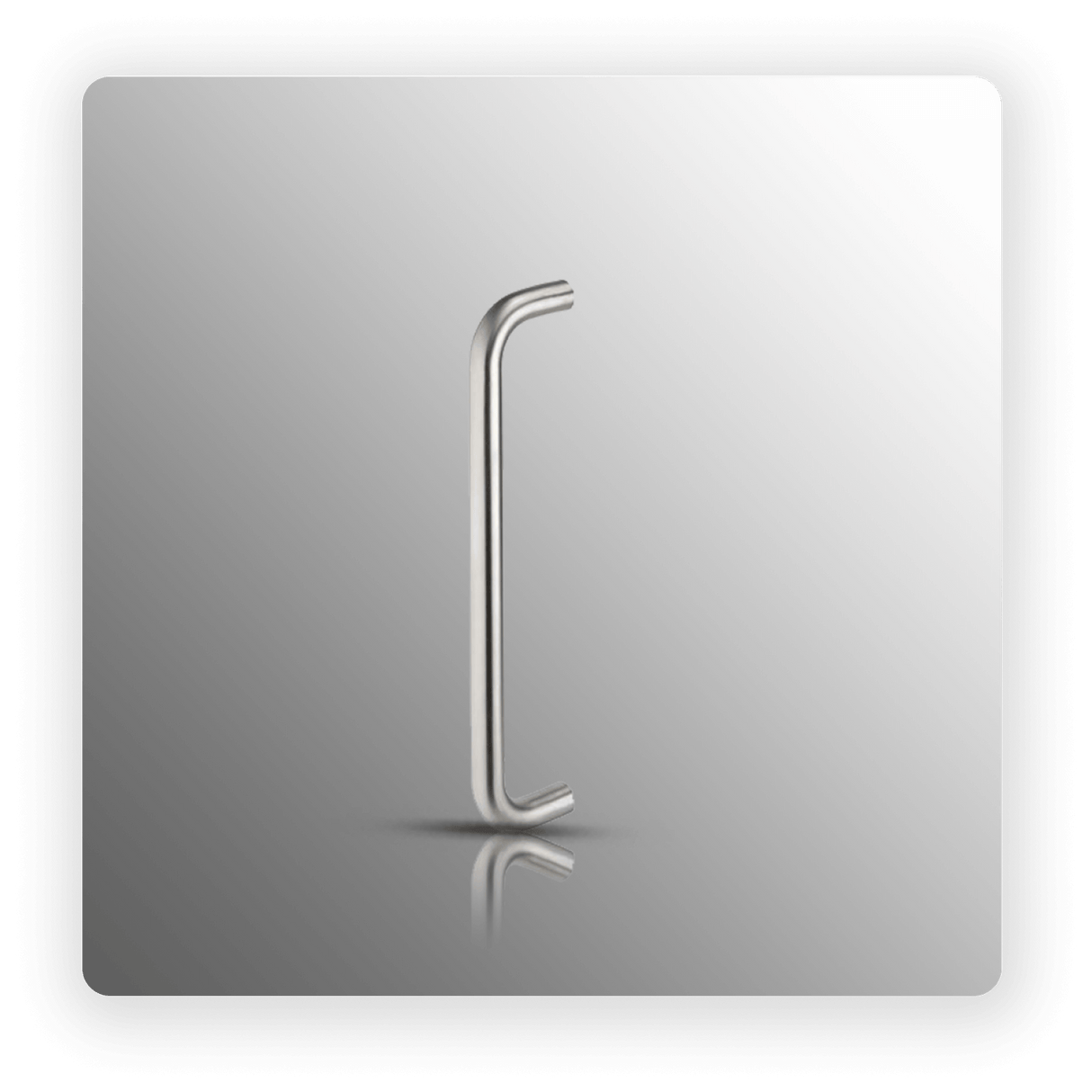 D Pull Handles in Satin Stainless Steel 300mm Centres