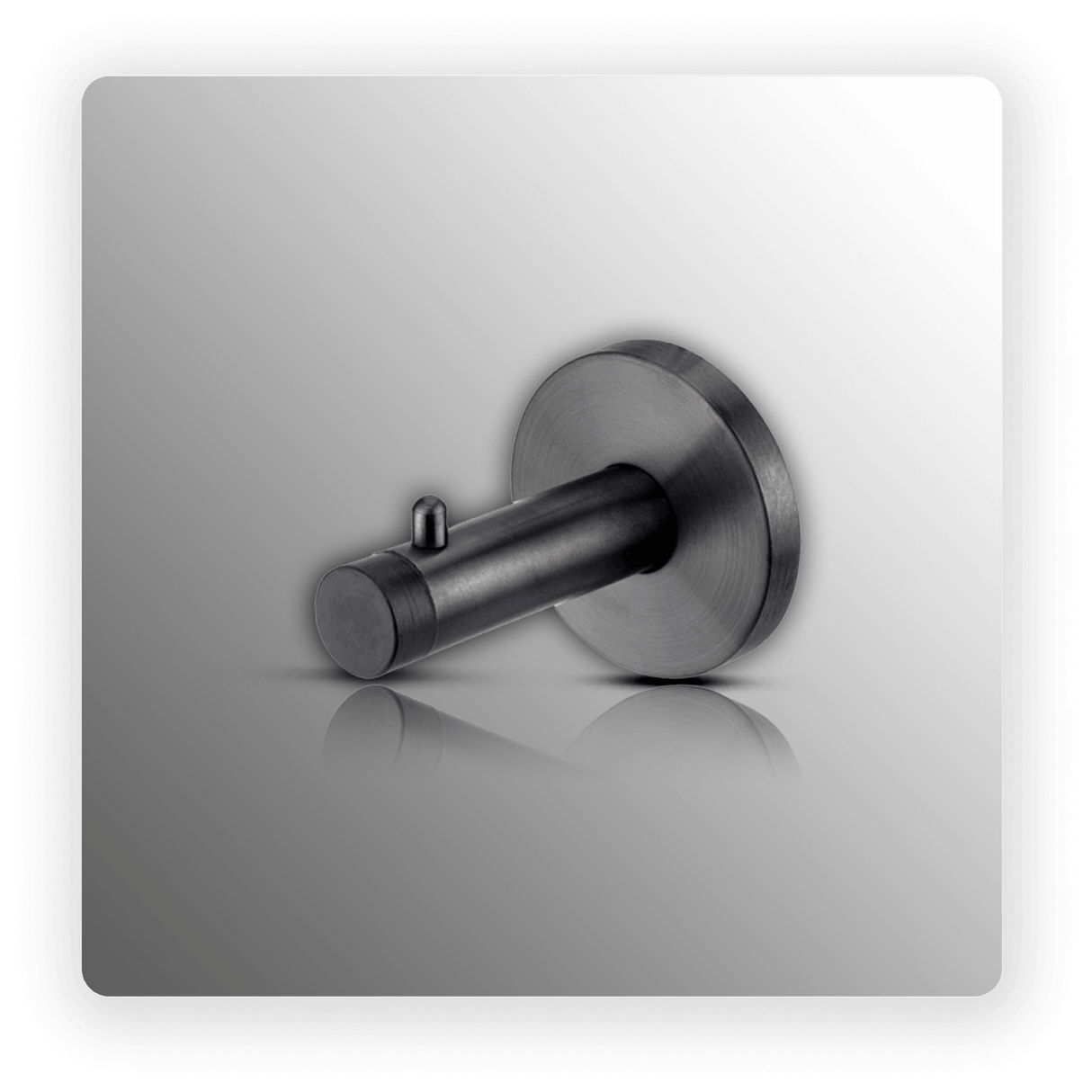 Individual Matte Black Coat Hooks with Buffer