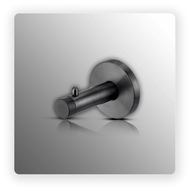 Individual Matte Black Coat Hooks with Buffer