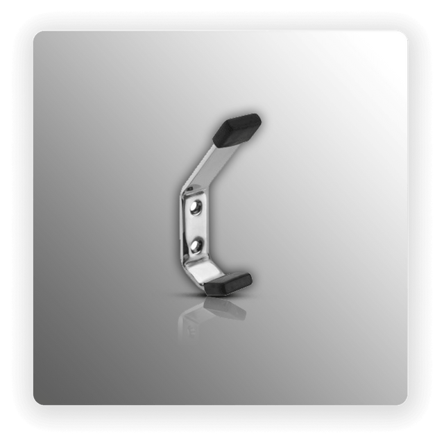 Polished Stainless Steel Coat Hooks with Buffer