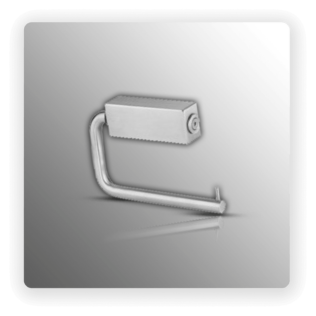 Stainless Steel Toilet Roll Holder in Brushed Finish