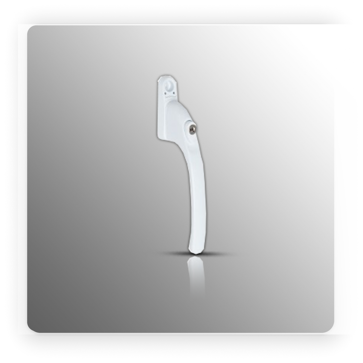 White UPVC Window Handles With Key Lock