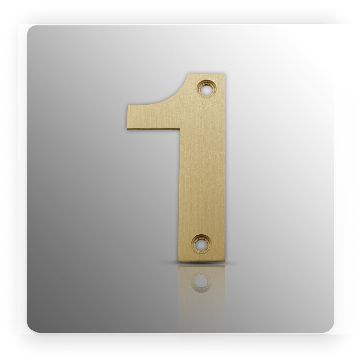 Front Door Numbers 3 Inch Satin Brass Door Numbers 0 - 9