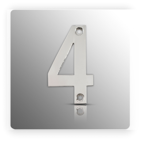 Front Door Numbers 3 Inch Brushed Stainless Steel Door Numbers 0 - 9