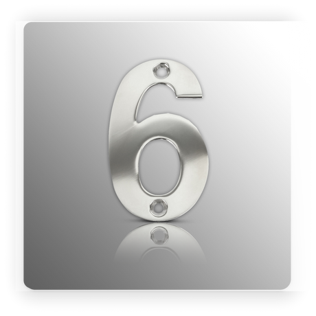 Front Door Numbers 3 Inch Polished Stainless Steel Door Numbers 0 - 9