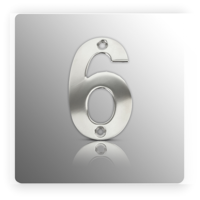 Front Door Numbers 3 Inch Polished Stainless Steel Door Numbers 0 - 9