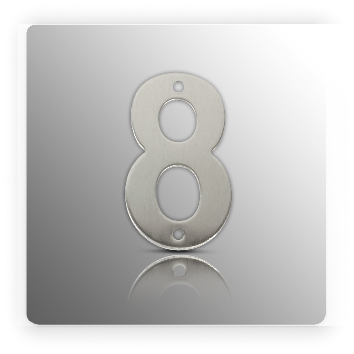 Front Door Numbers 3 Inch Polished Stainless Steel Door Numbers 0 - 9