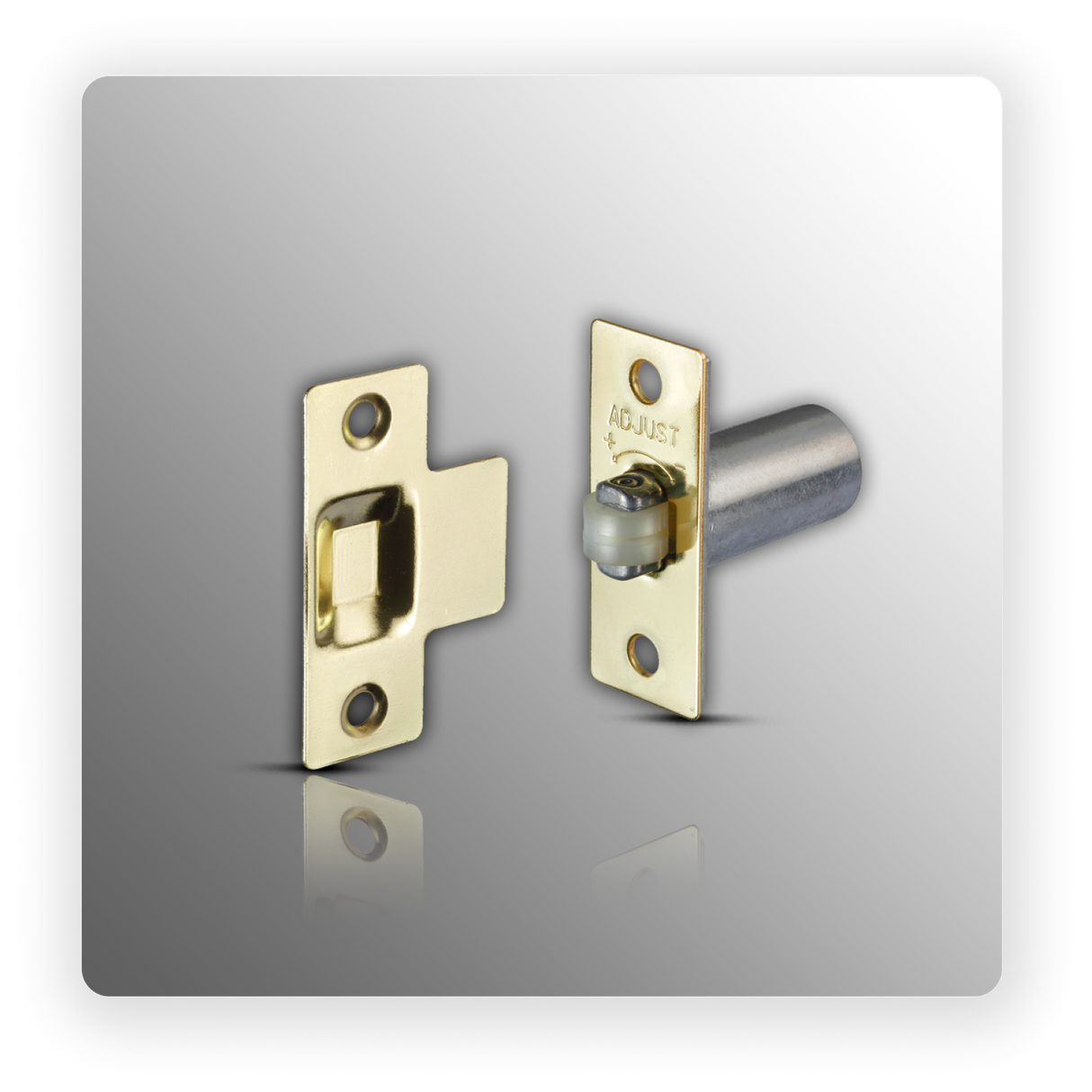 Door Roller Catch are Adjustable Roller Catches with Polished Brass Finish