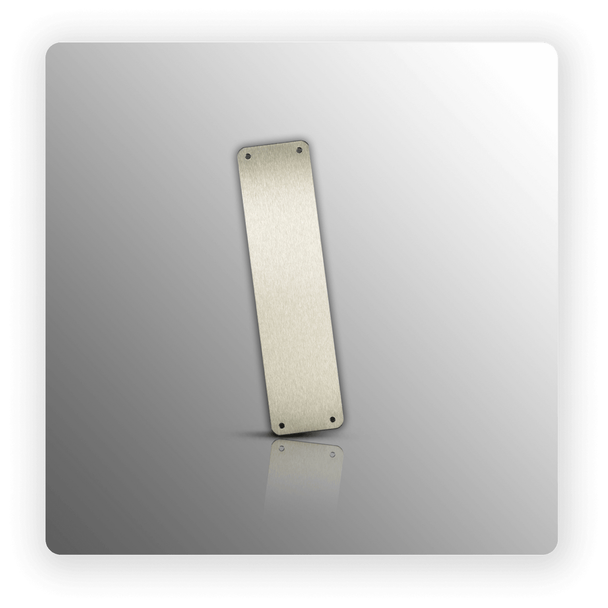 Satin Stainless Steel Door Finger Plate 300 x 75mm