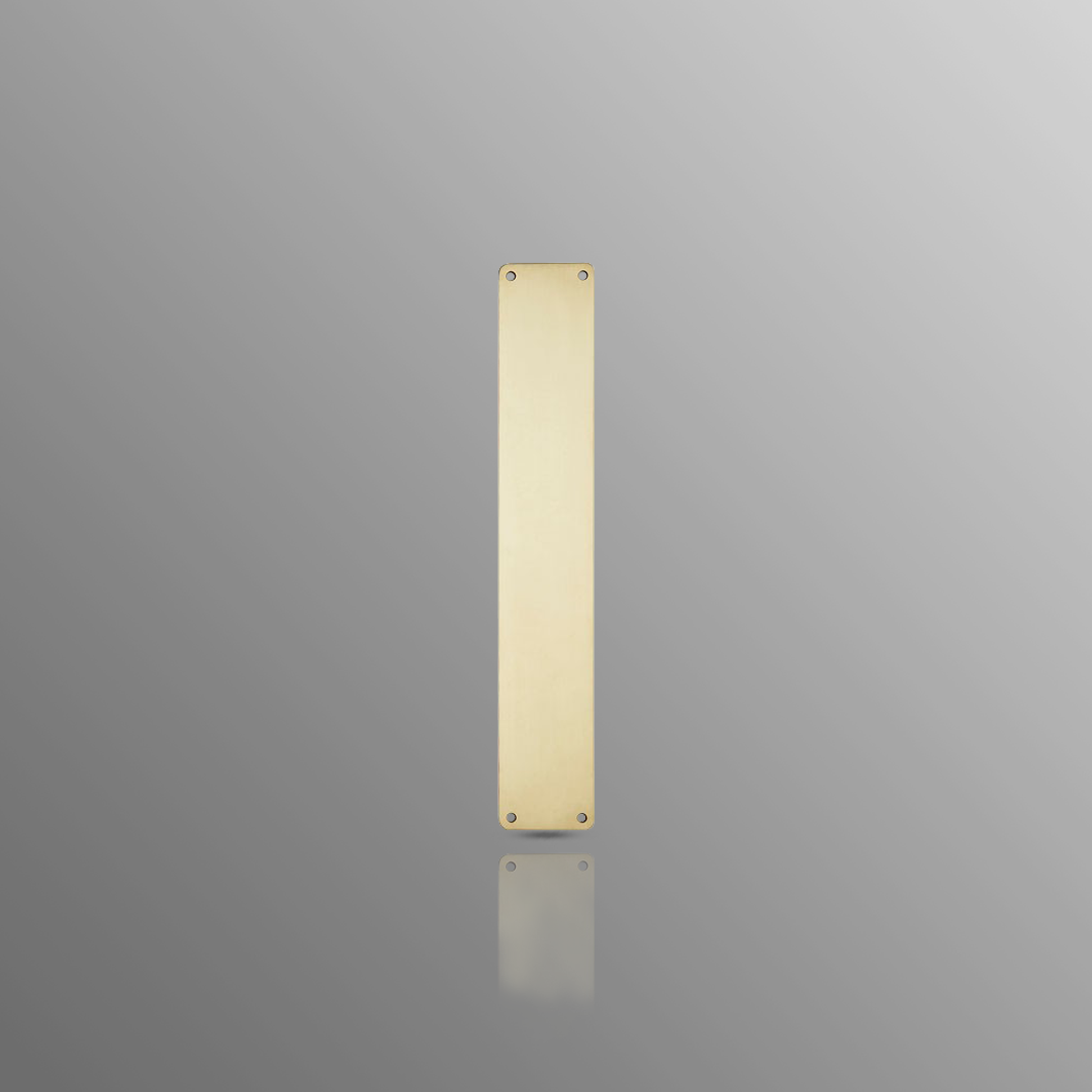 Satin Brass Finger Plate 350 x 75mm