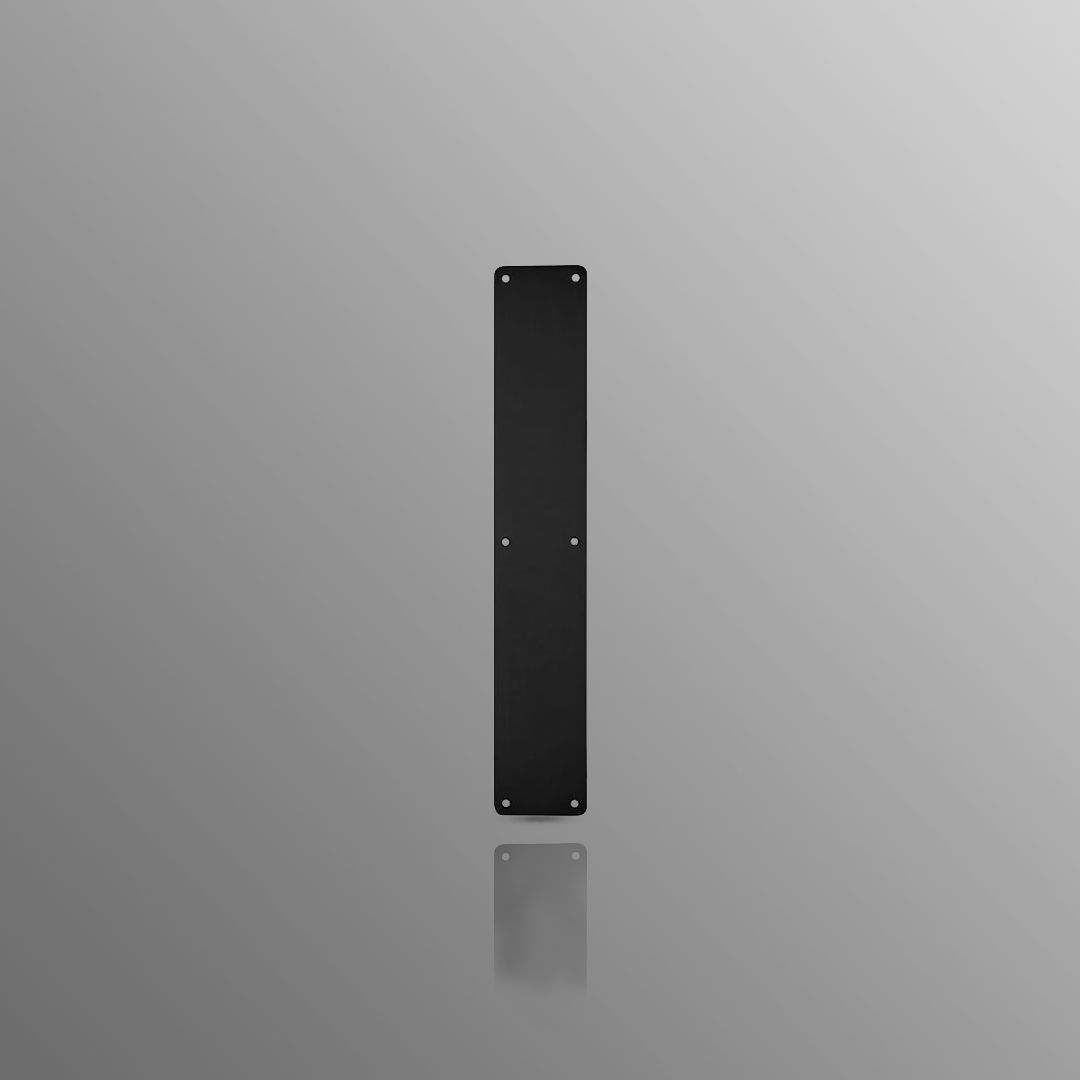 Matte Black Stainless Steel Door Finger Plate 450 x 75mm