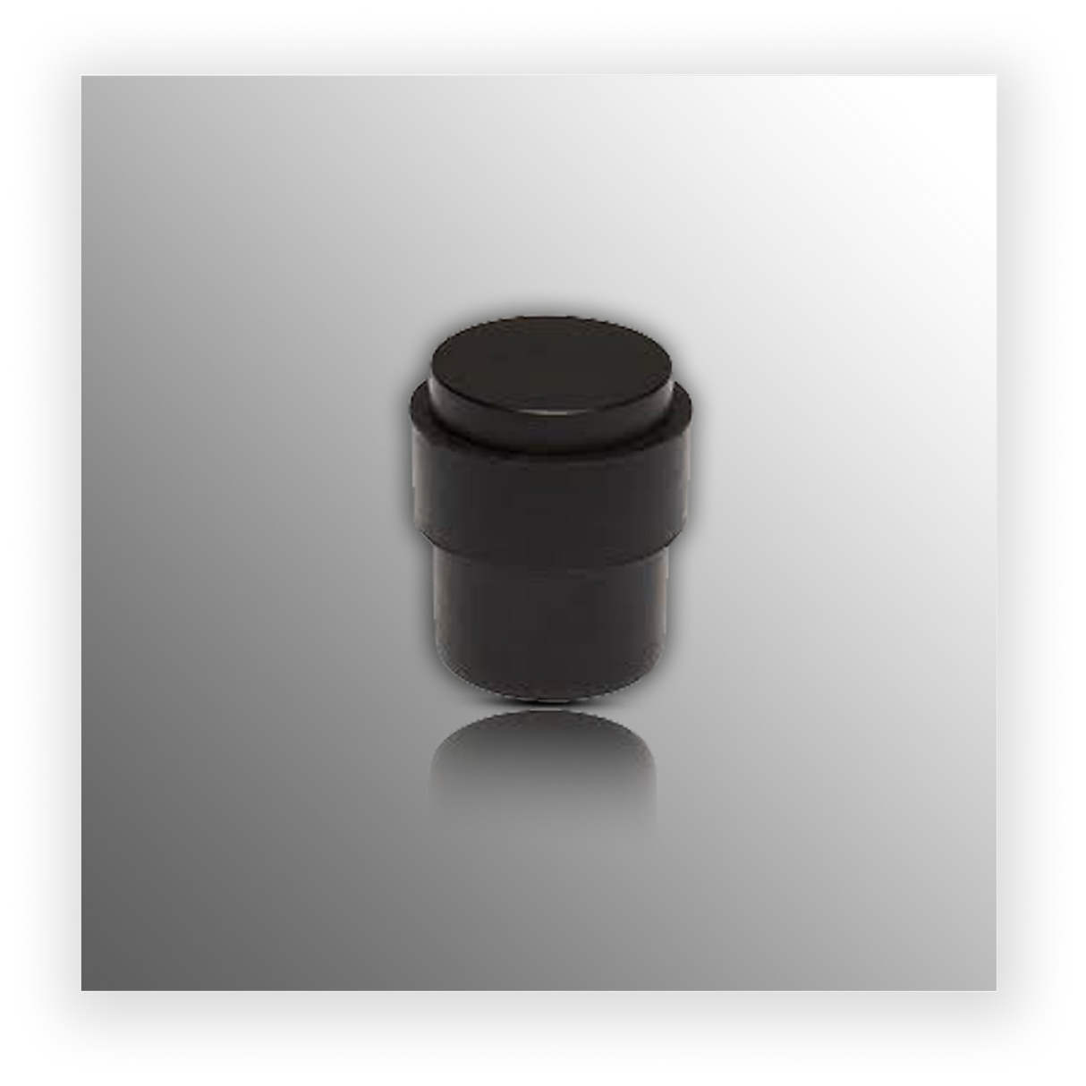 Matte Black Door Stop 30mm with Buffer