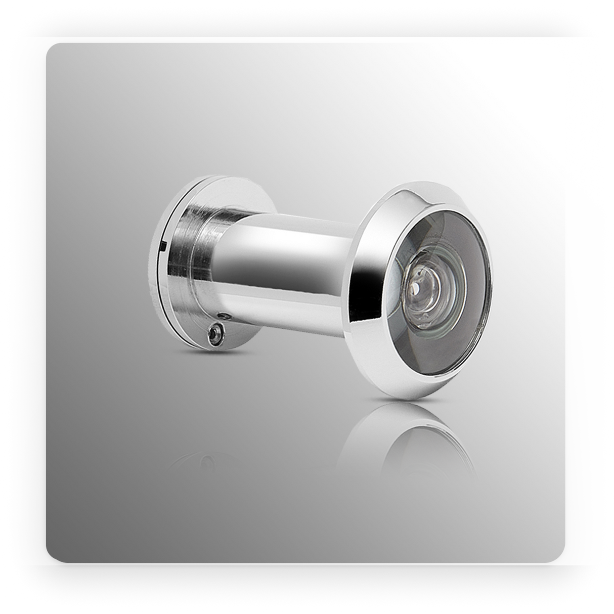 Door Viewer for Front Door Peephole with 160° Field of Vision, Polished Chrome