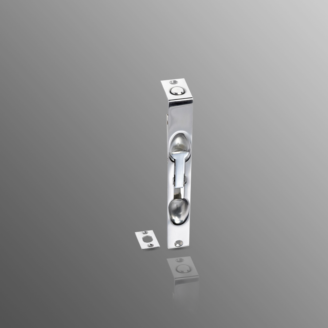 Flush Bolt for Double Doors with Polished Stainless Steel Finish