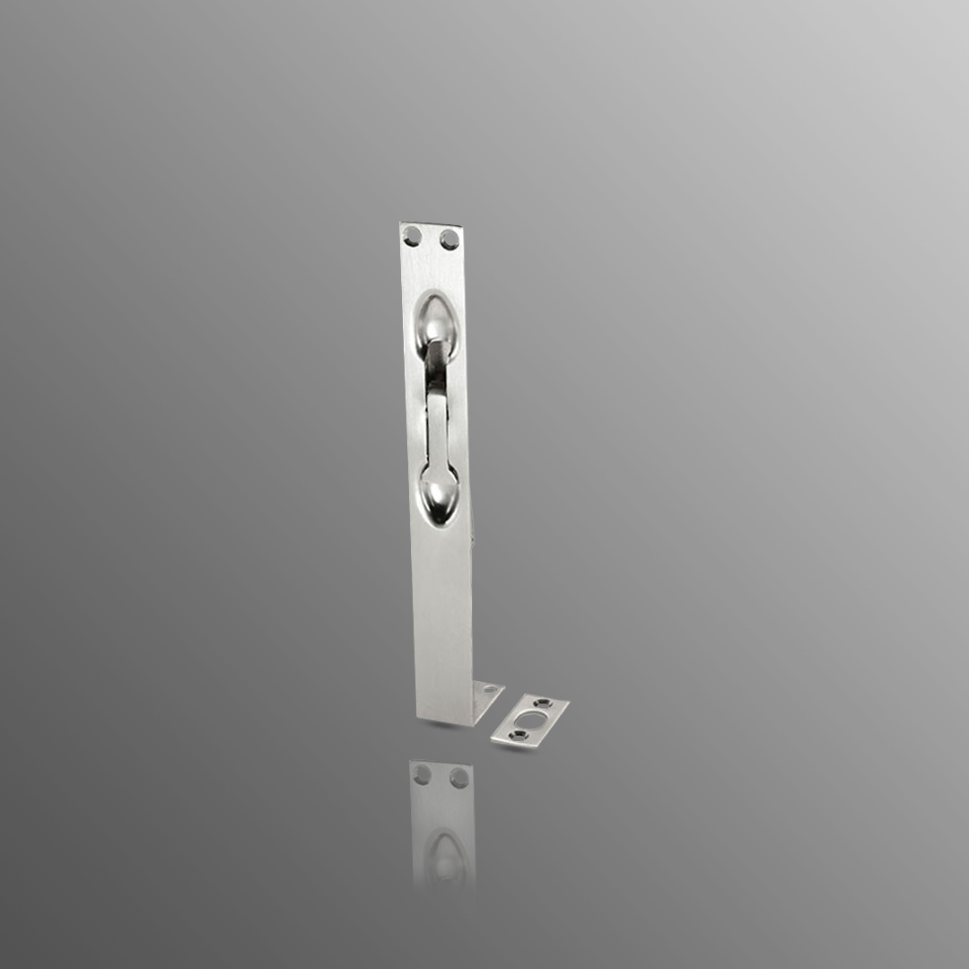Lever Action Flush Bolt for French Doors 200 x 25mm Satin Stainless Steel