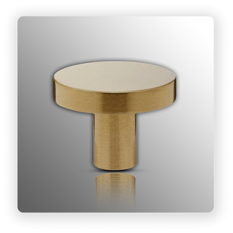 Satin Brass Drawer Knobs 28mm