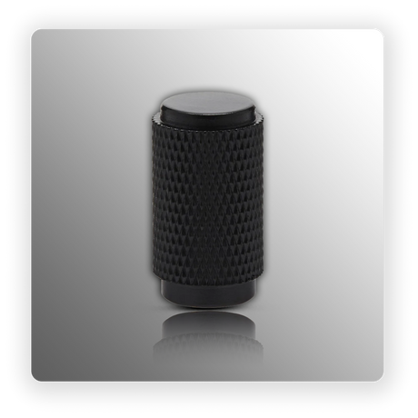 Matte Black Knurled Knobs 14mm