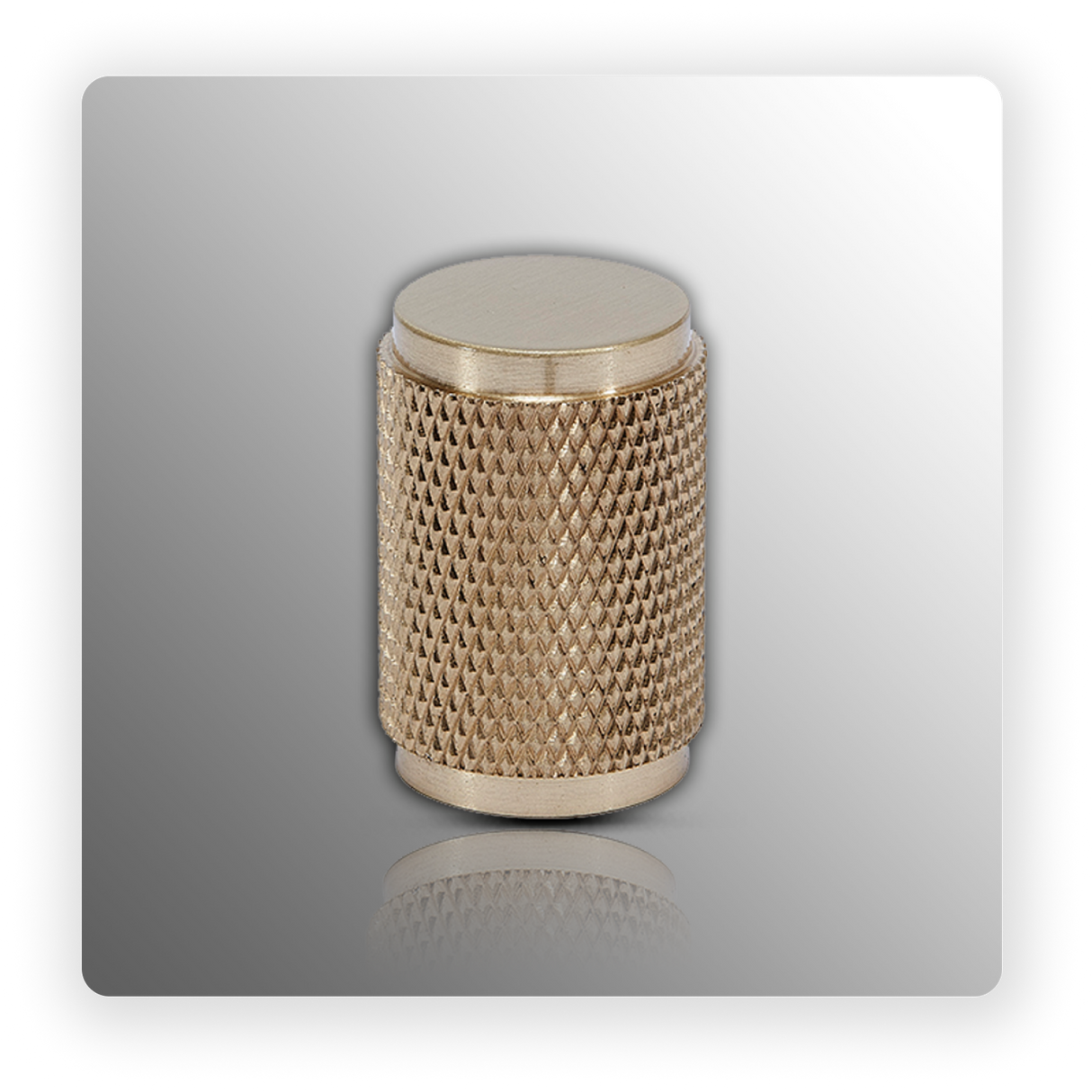 Satin Brass Knurled Cabinet Knobs 20mm