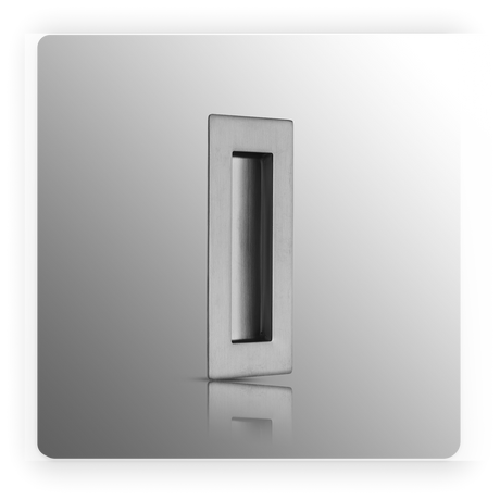 Rectangular Flush Handle 120mm x 50mm Satin Stainless Steel